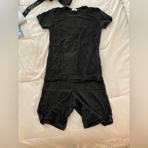 Never worn LESTET shorts and t shirt set